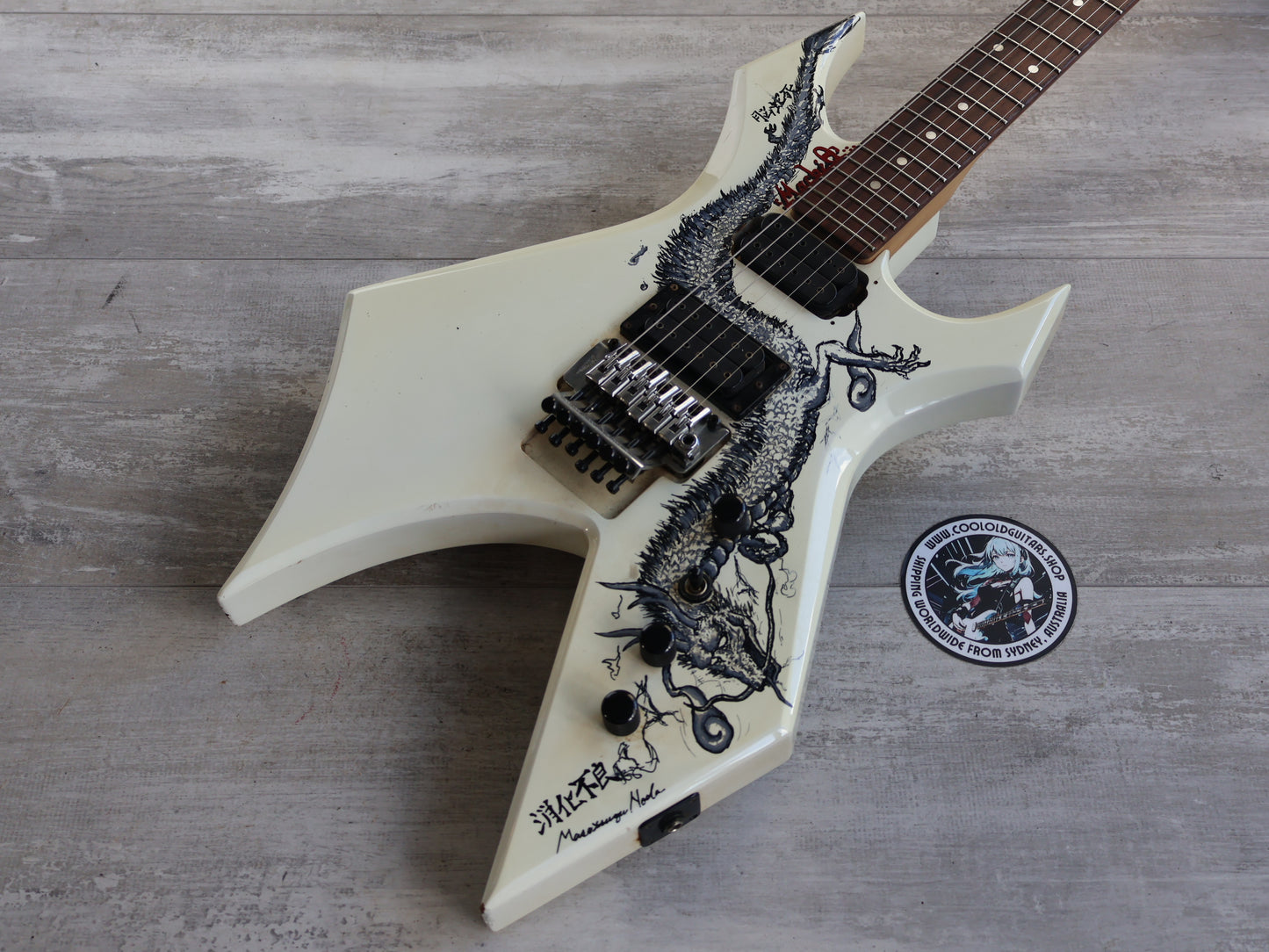 1989 BC Rich Japan WG-801 Warlock (White Dragon)