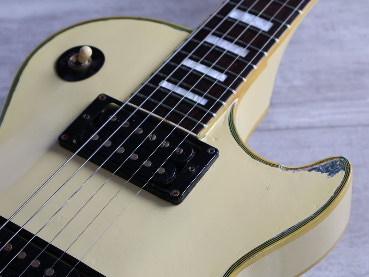 1987 Burny Japan RLC-60 Les Paul Custom (White)