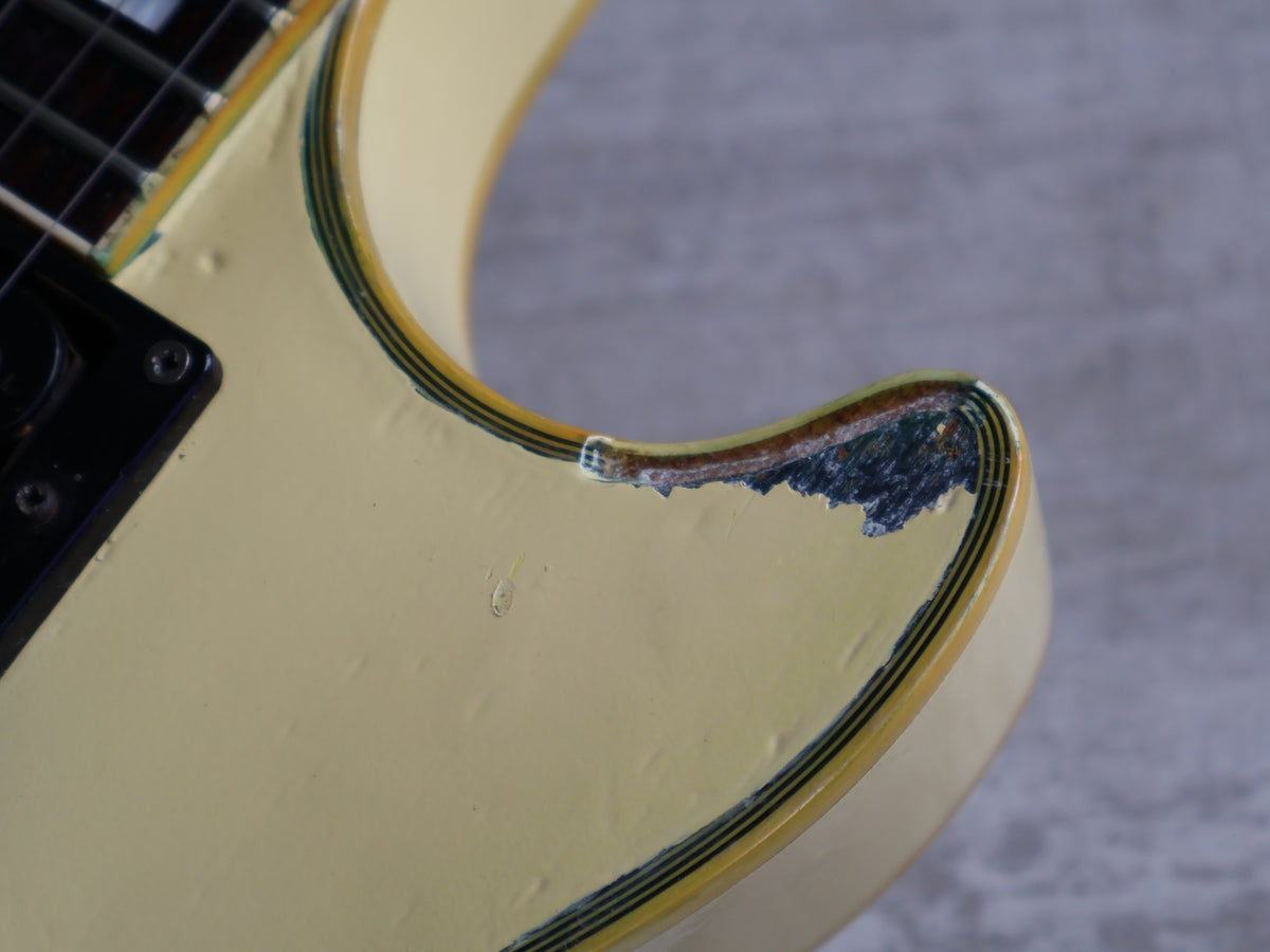 1987 Burny Japan RLC-60 Les Paul Custom (White)