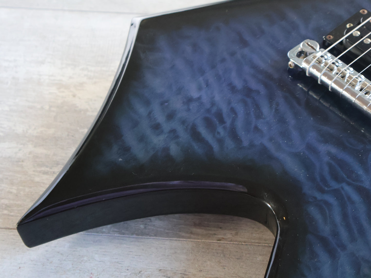 2000's BC Rich Warlock (Dark Blue Burst)