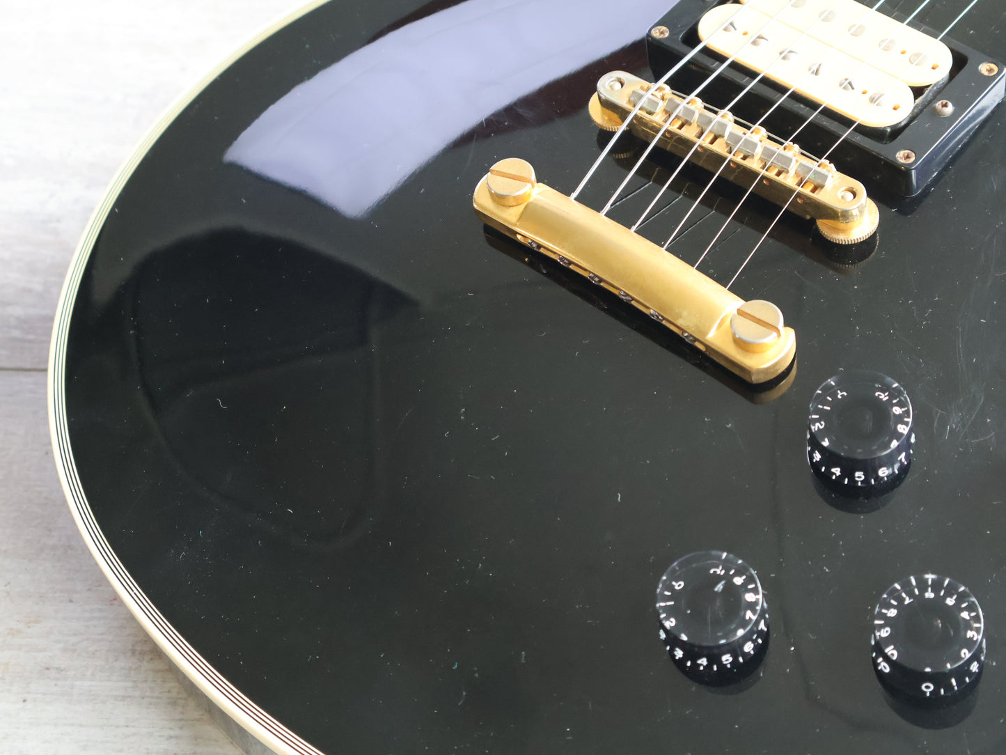 1990's Edwards (by Navigator/ESP Japan) E-LP-95C Ken Yokoyama Les Paul Custom (Ebony)