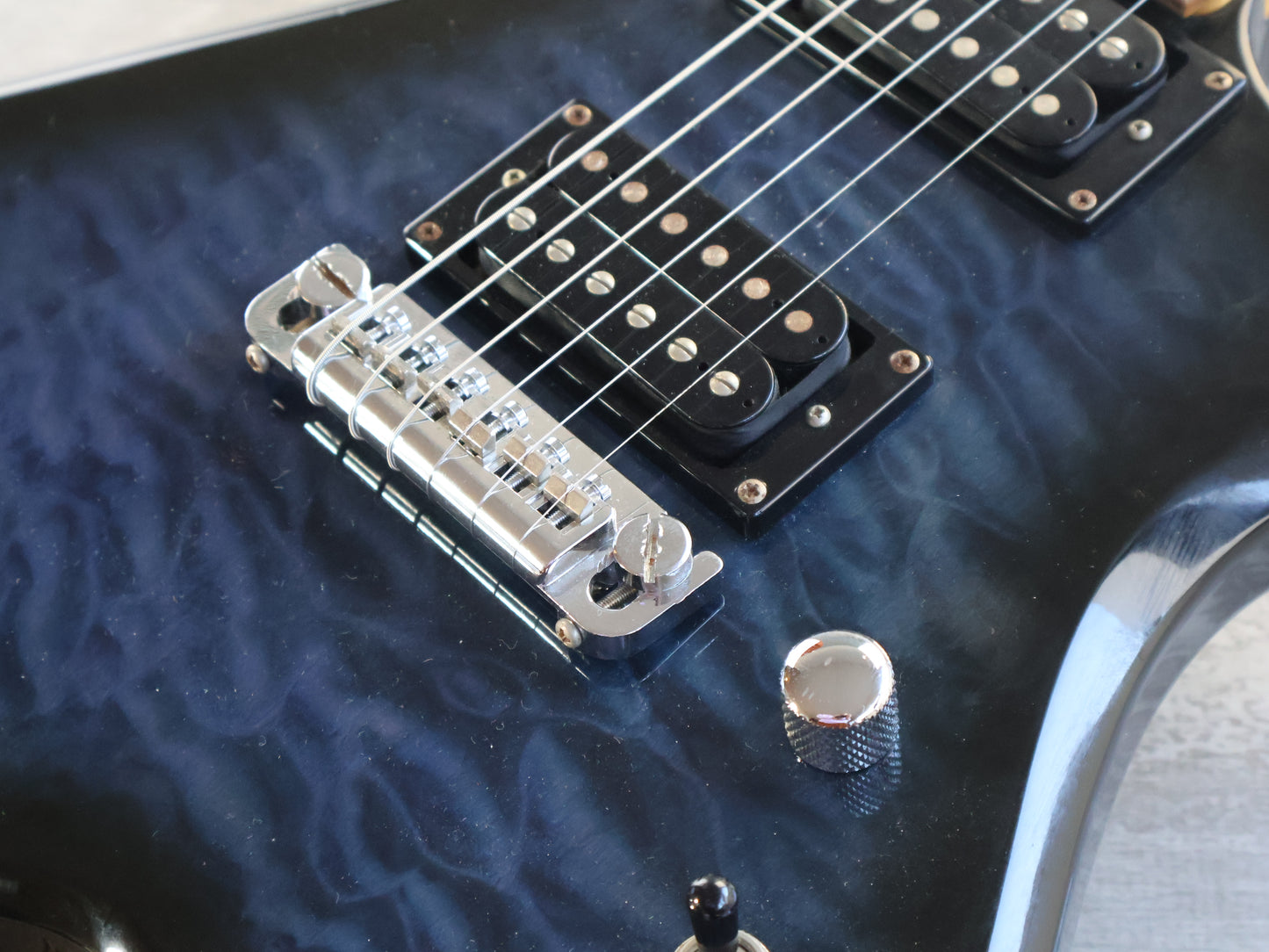 2000's BC Rich Warlock (Dark Blue Burst)