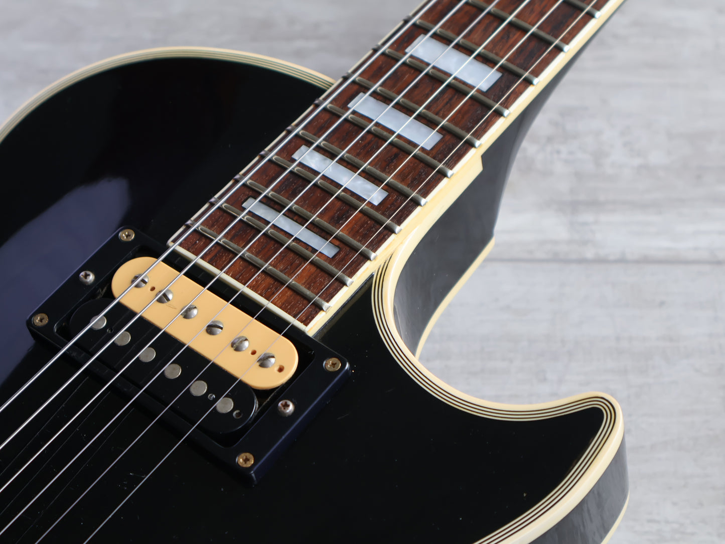 1990's Edwards (by Navigator/ESP Japan) E-LP-95C Ken Yokoyama Les Paul Custom (Ebony)