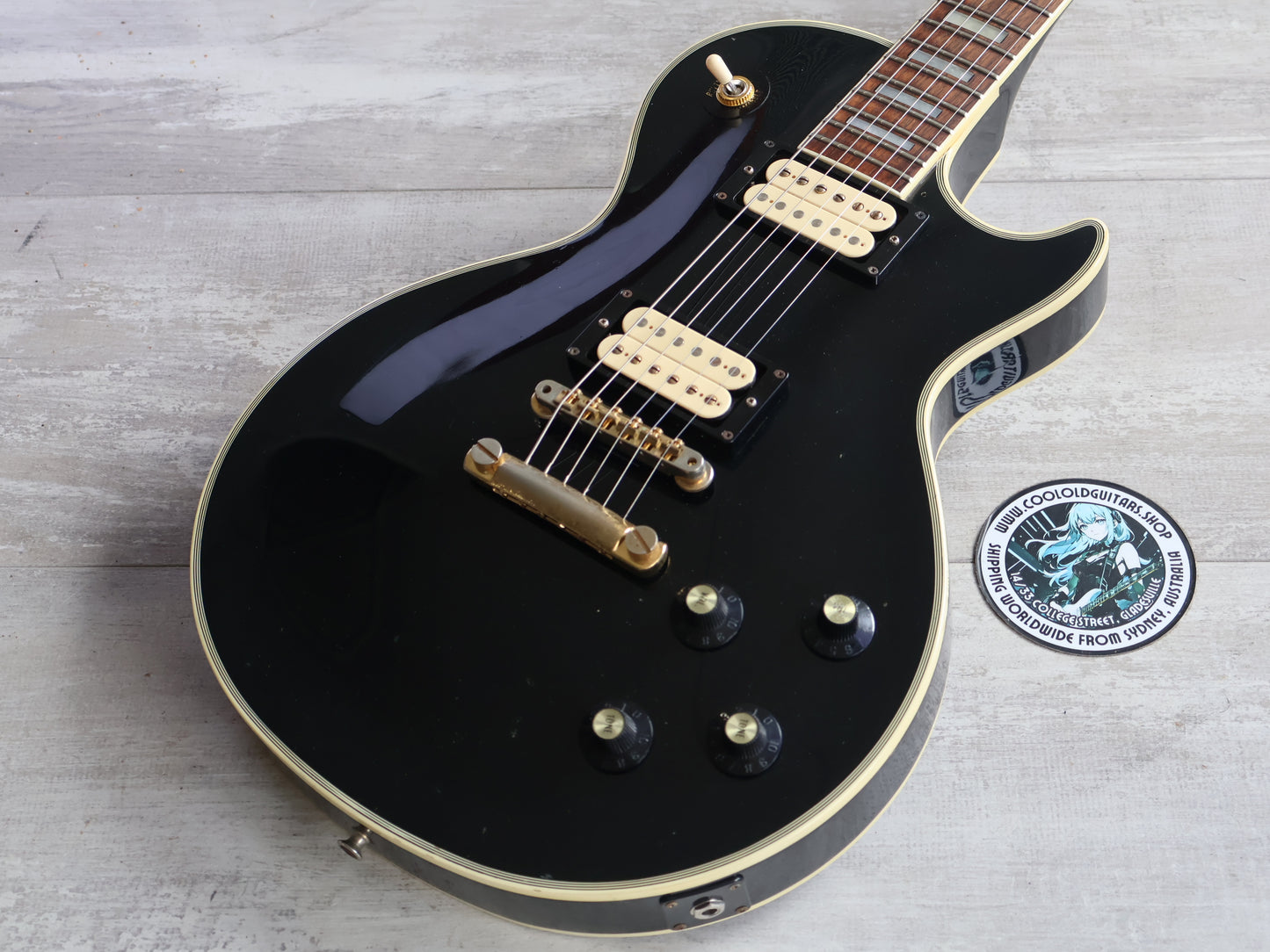 1982 Greco Japan EGC68-50 "Super Real" Les Paul Custom (Ebony)