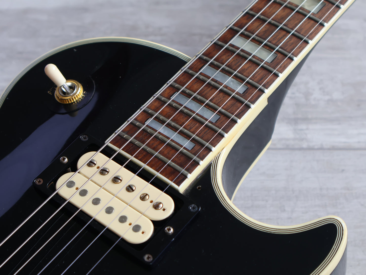 1982 Greco Japan EGC68-50 "Super Real" Les Paul Custom (Ebony)