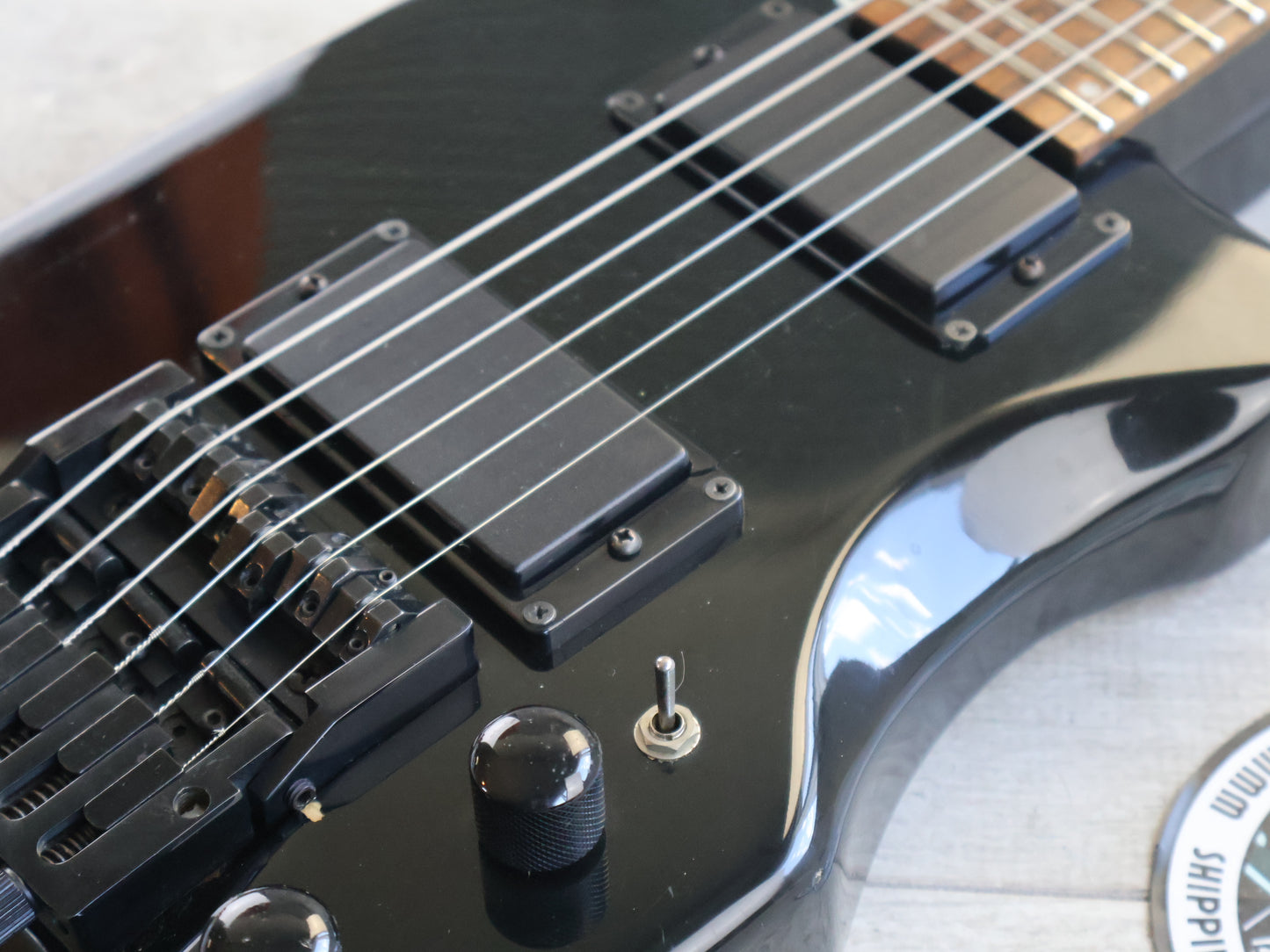 1990's Aria Pro II Interceptor Headless Guitar (Black)
