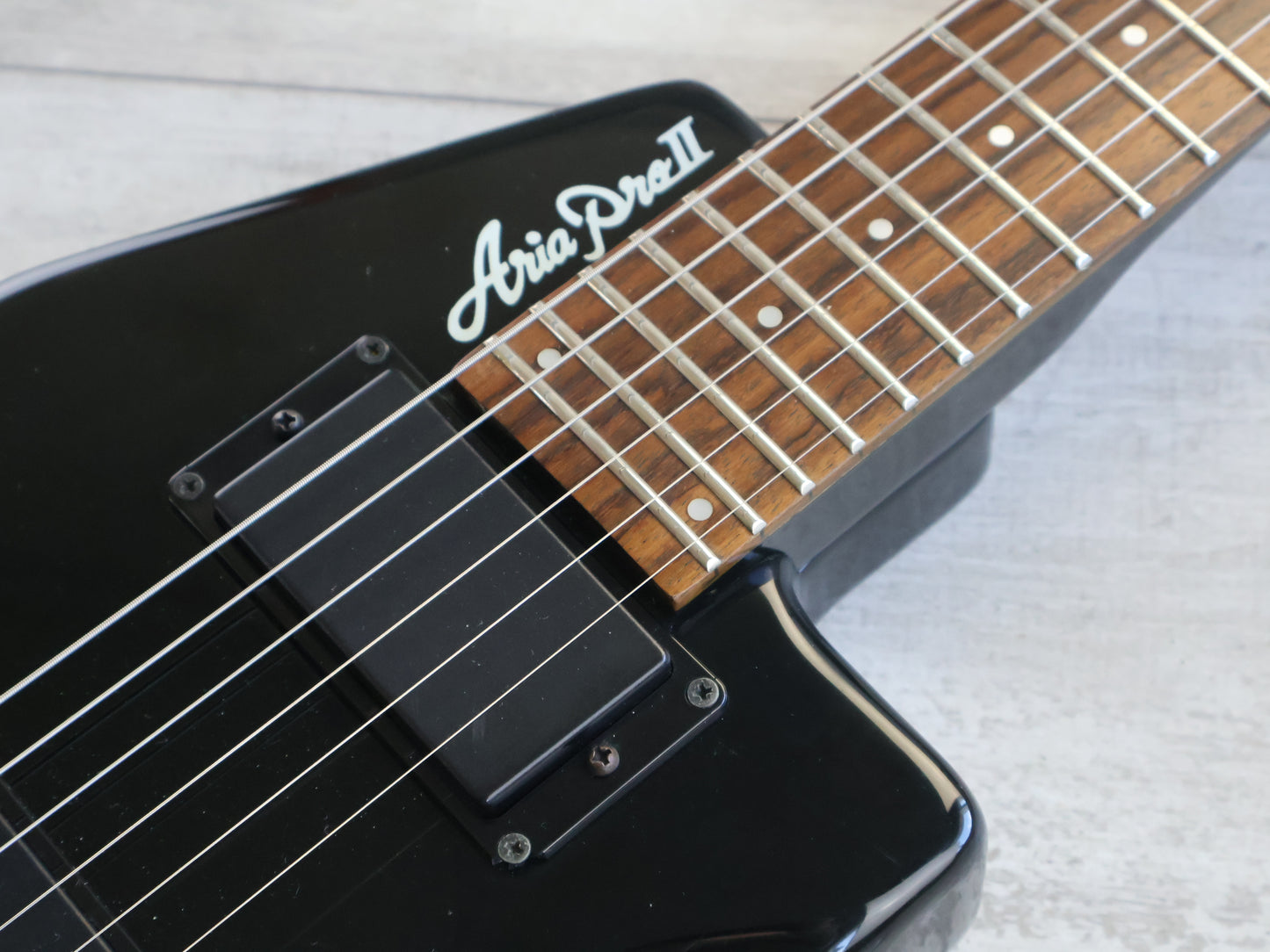 1990's Aria Pro II Interceptor Headless Guitar (Black)