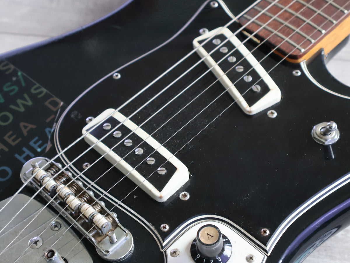 1960's Aria Japan (Matsumoku) 1532T Jaguar-Style Offset (Black - Radiohead)