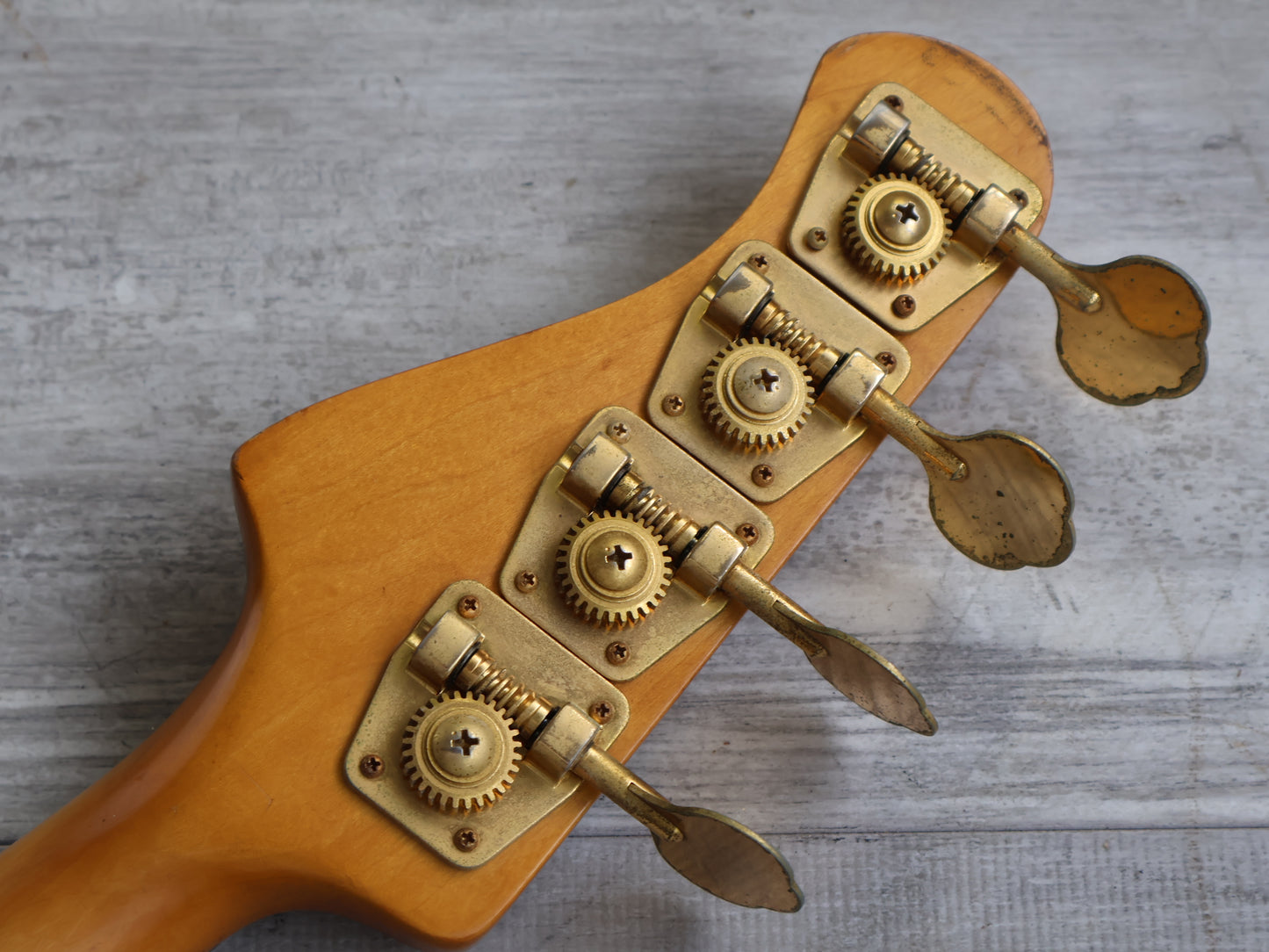 1990's P-Project Japan BUB-4 "Bottom Up Bass" Jazz Bass w/EMG's (Sakura Snowstorm)