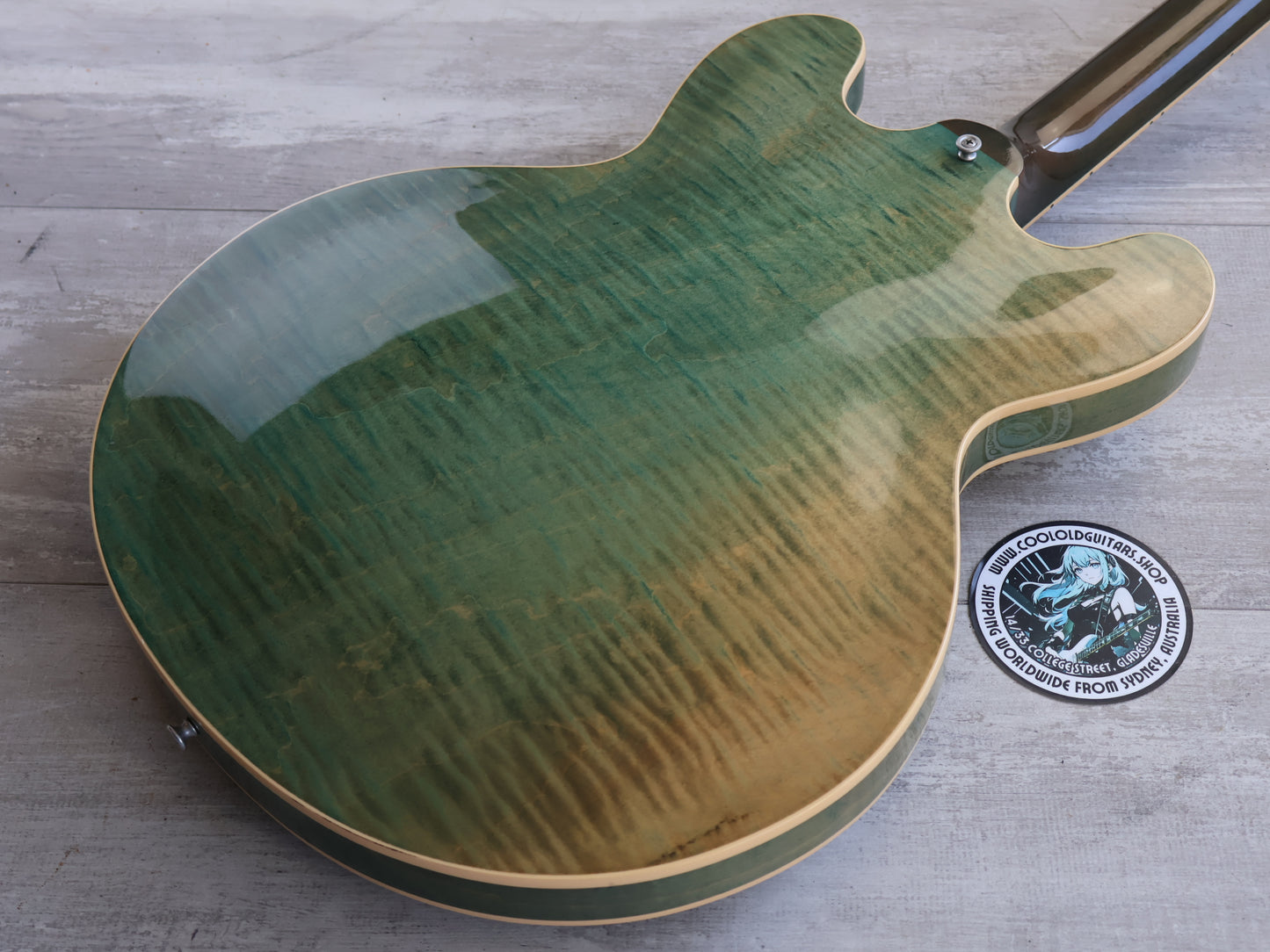 2016 Gibson USA Memphis ES-335 Semi Hollowbody (Figured Turquoise)