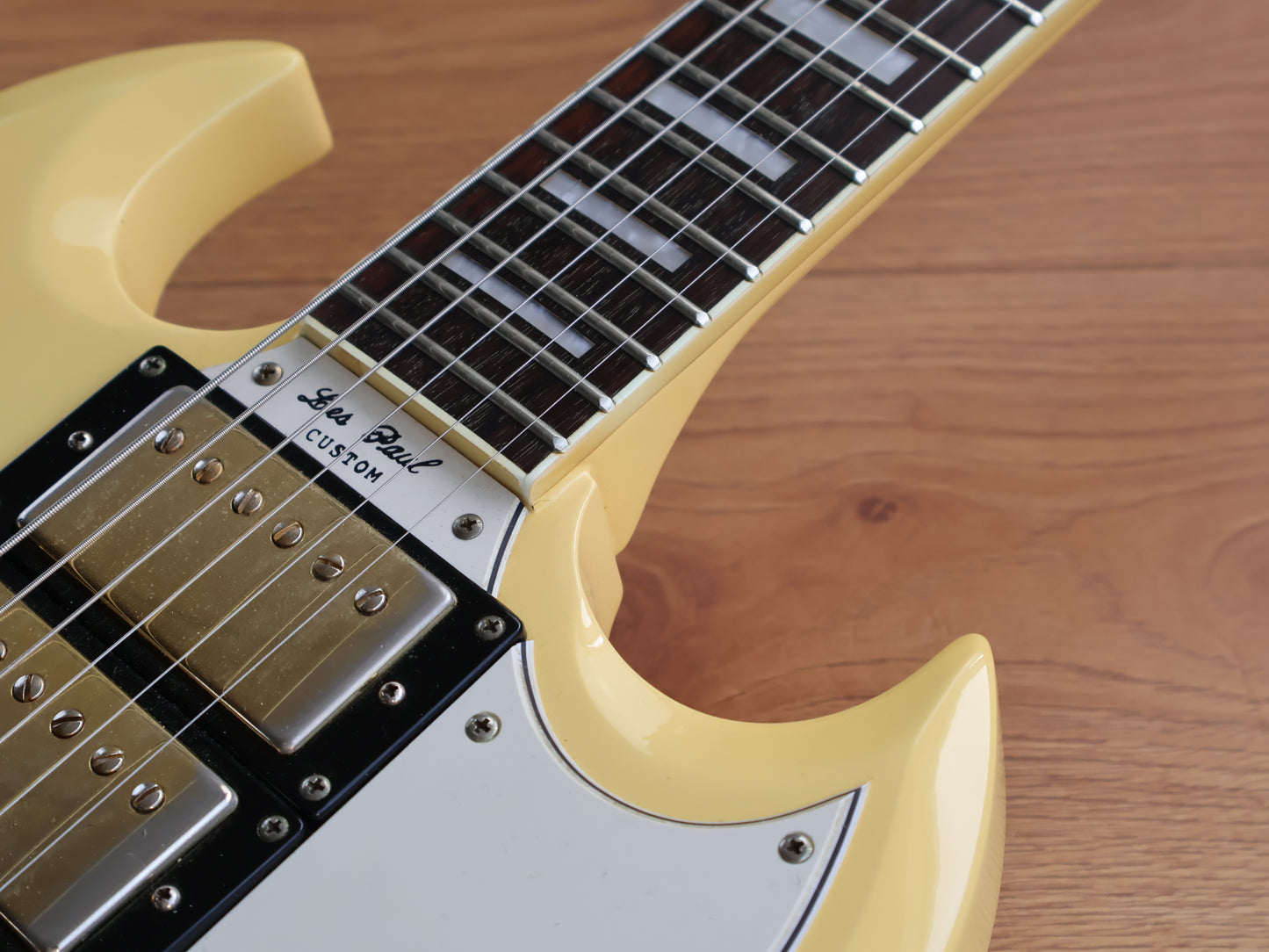 2010 Epiphone G-400 Custom Three-Pickup SG (Antique Ivory)