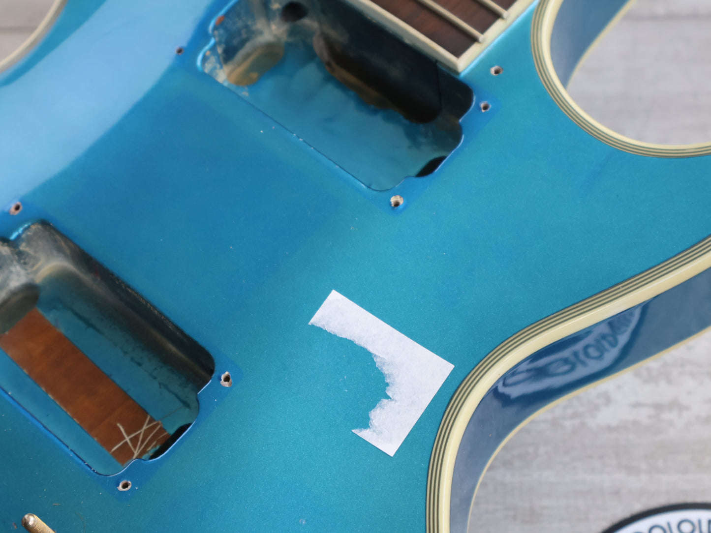 Burny RLC-60G Les Paul Custom Project (Metallic Blue)