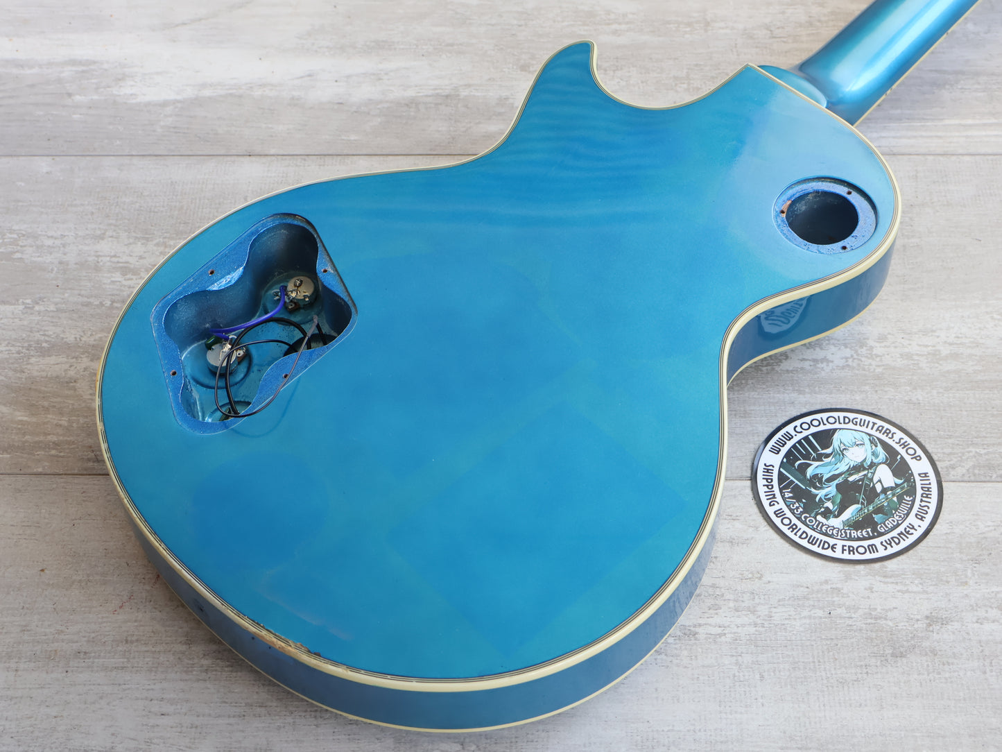 Burny RLC-60G Les Paul Custom Project (Metallic Blue)