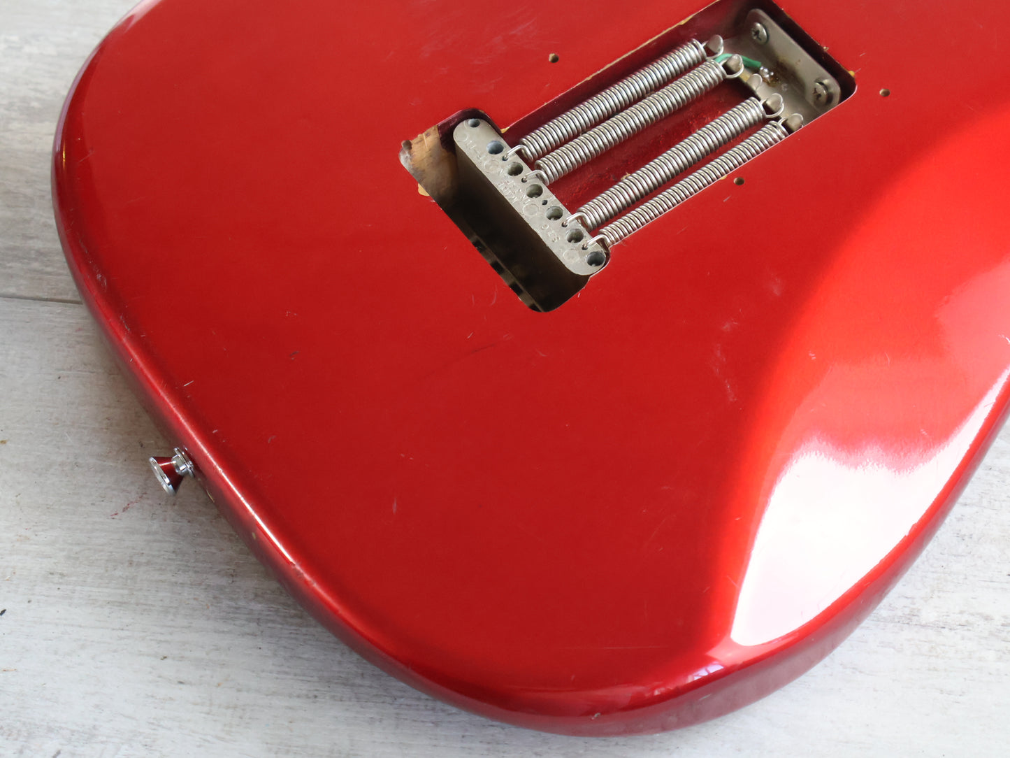 1989 Fender Japan "Order Made" '57 Reissue Scalloped Stratocaster (Candy Apple Red)