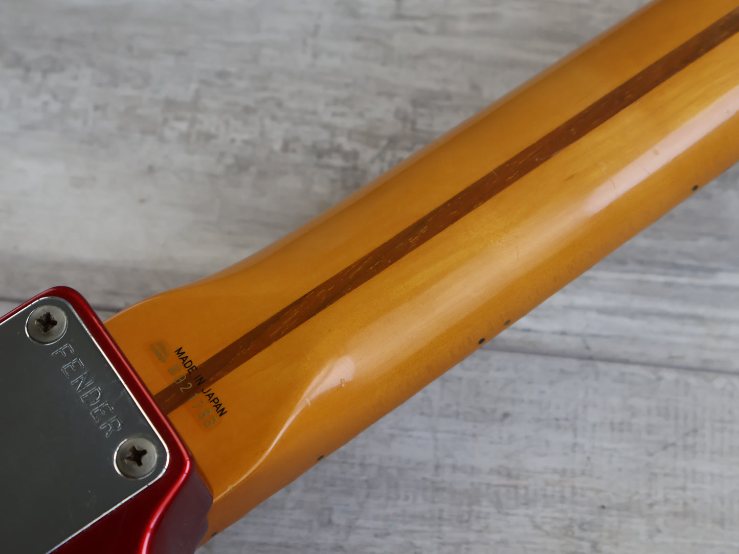 1989 Fender Japan "Order Made" '57 Reissue Scalloped Stratocaster (Candy Apple Red)