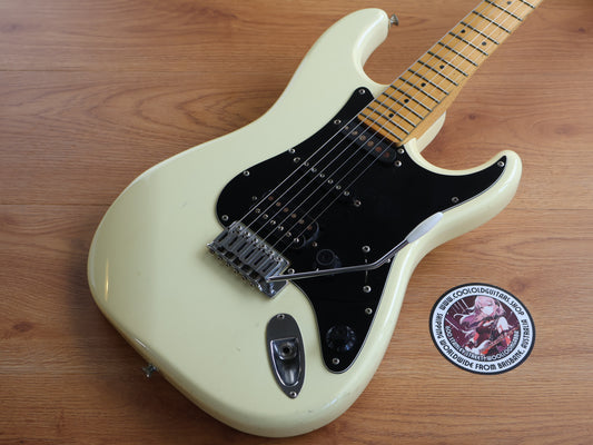 1989 Fender Japan STM60 Pro Feel "Medium Scale" Stratocaster (White)