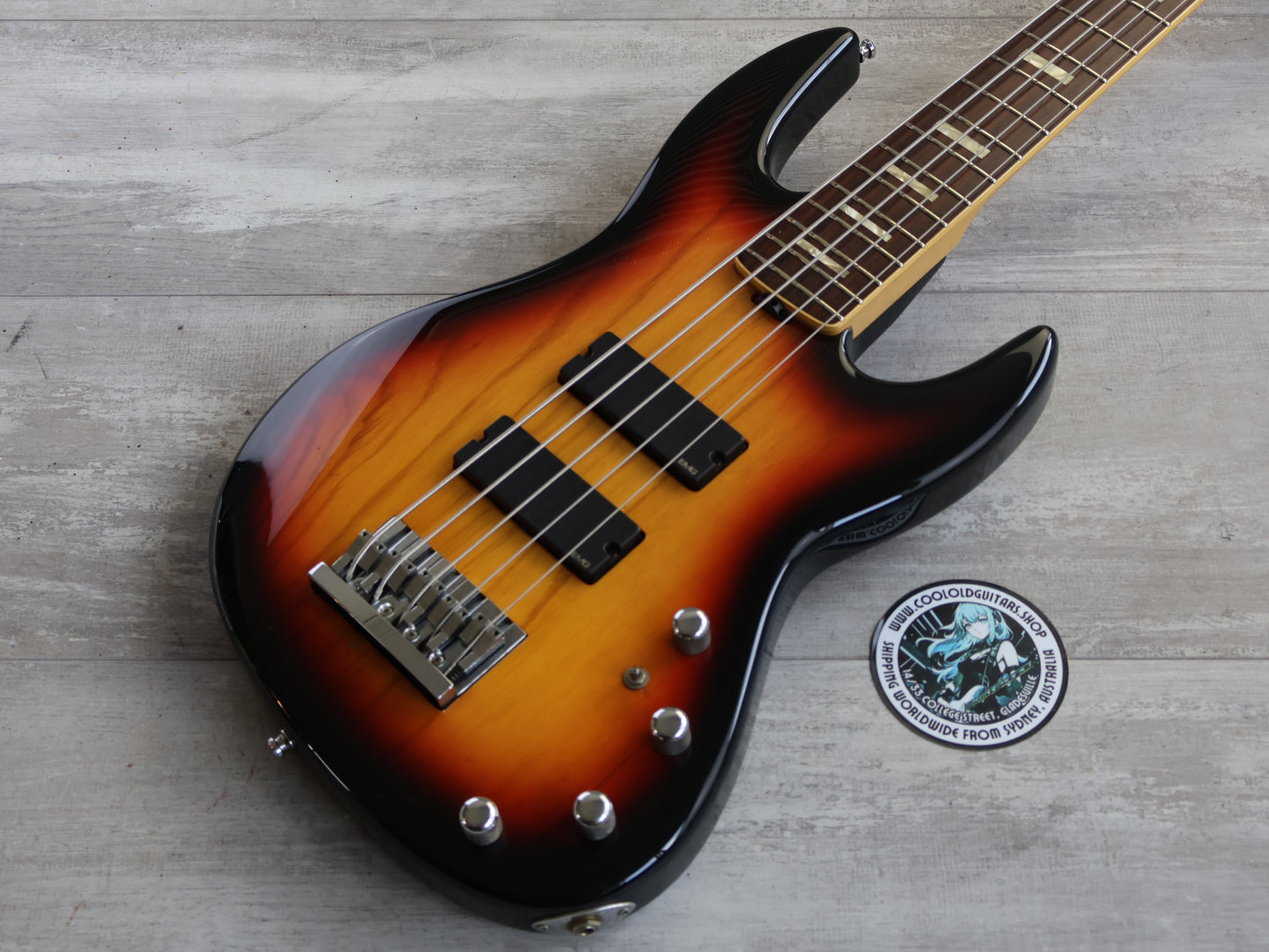 2000's ESP Japan Custom Shop Surveyor 5-String Bass (Sunburst)