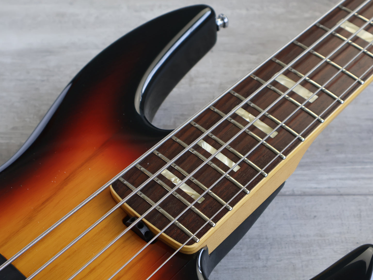 2000's ESP Japan Custom Shop Surveyor 5-String Bass (Sunburst)