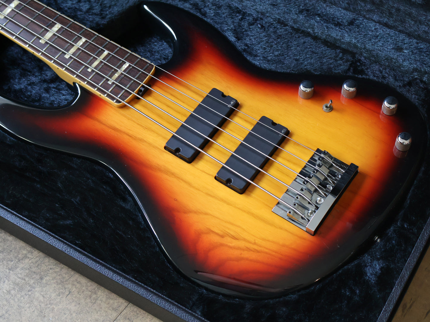 2000's ESP Japan Custom Shop Surveyor 5-String Bass (Sunburst)