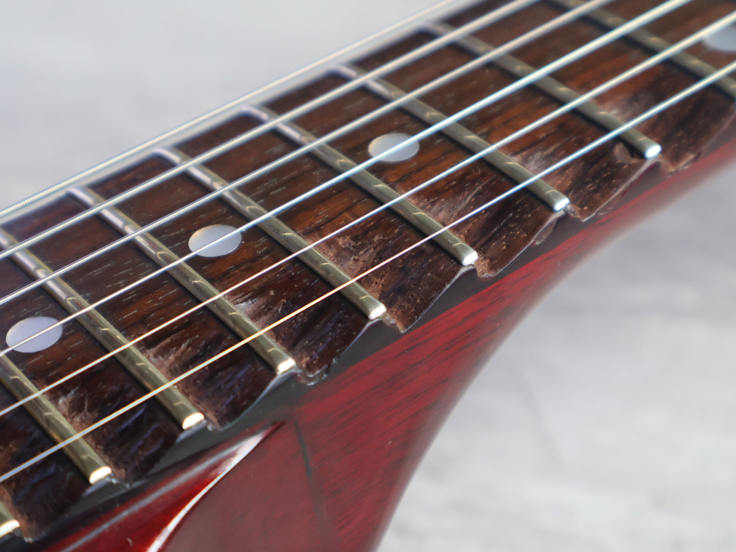 1980 Aria Pro II Japan FV-550 '67 Reissue Flying V (Cherry Red)