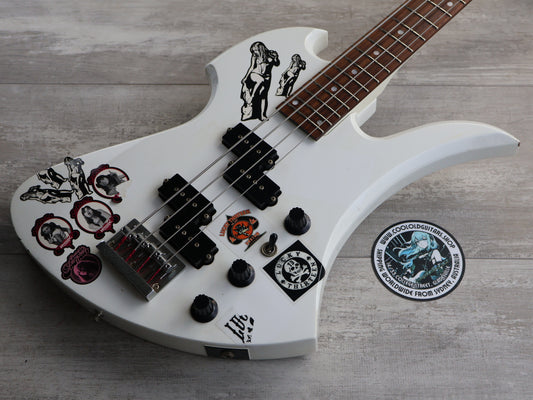 1995 Burny (Fernandes) BMB-65 Mockingbird Bass (White)