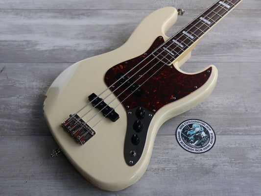 1999 Fender Japan JB75 '75 Reissue Jazz Bass (Vintage White)