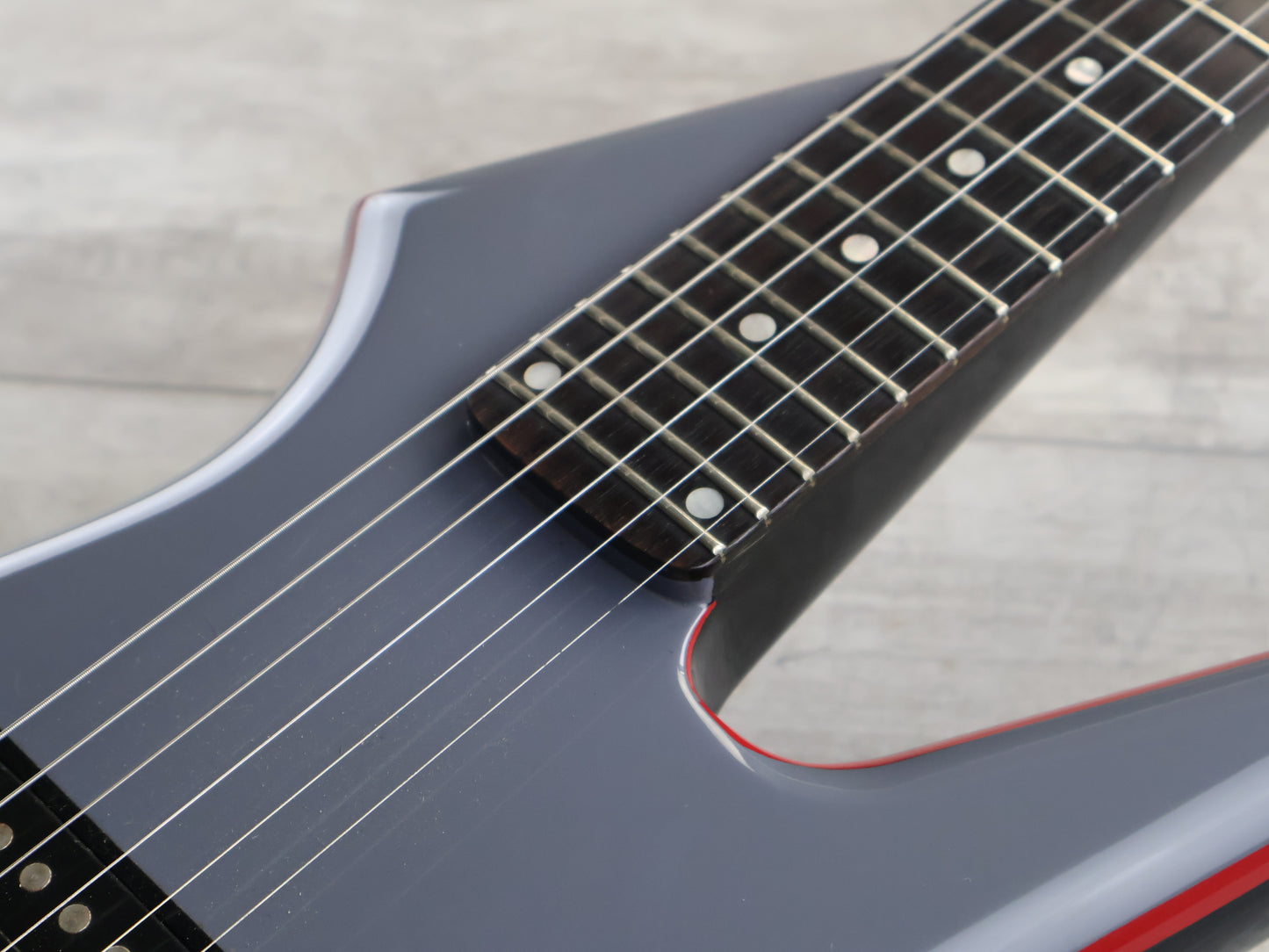 ESP Japan Mick Jones Death Dagger (Silver/Black)