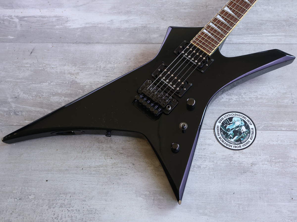 2000's Jackson Stars Japan KS-138 "Kelly Star" Neckthrough Pointy Shredder (Black)
