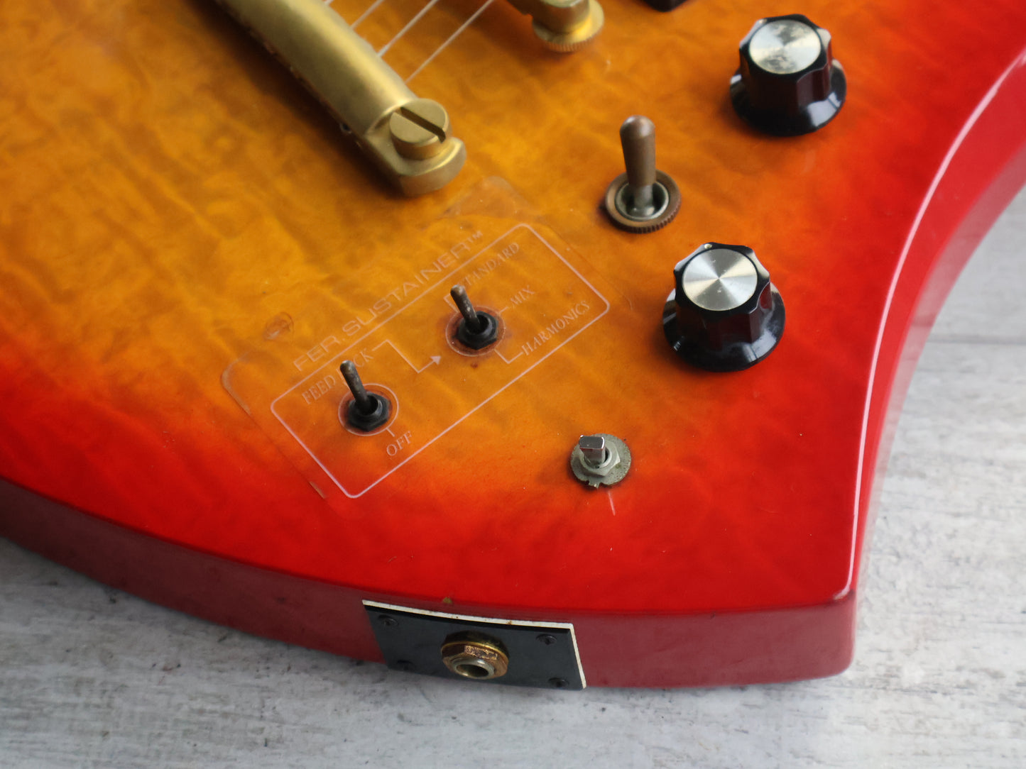 2001 Burny Hide (X Japan) MG-130S Mockingbird w/Sustainer (Cherry Sunburst)