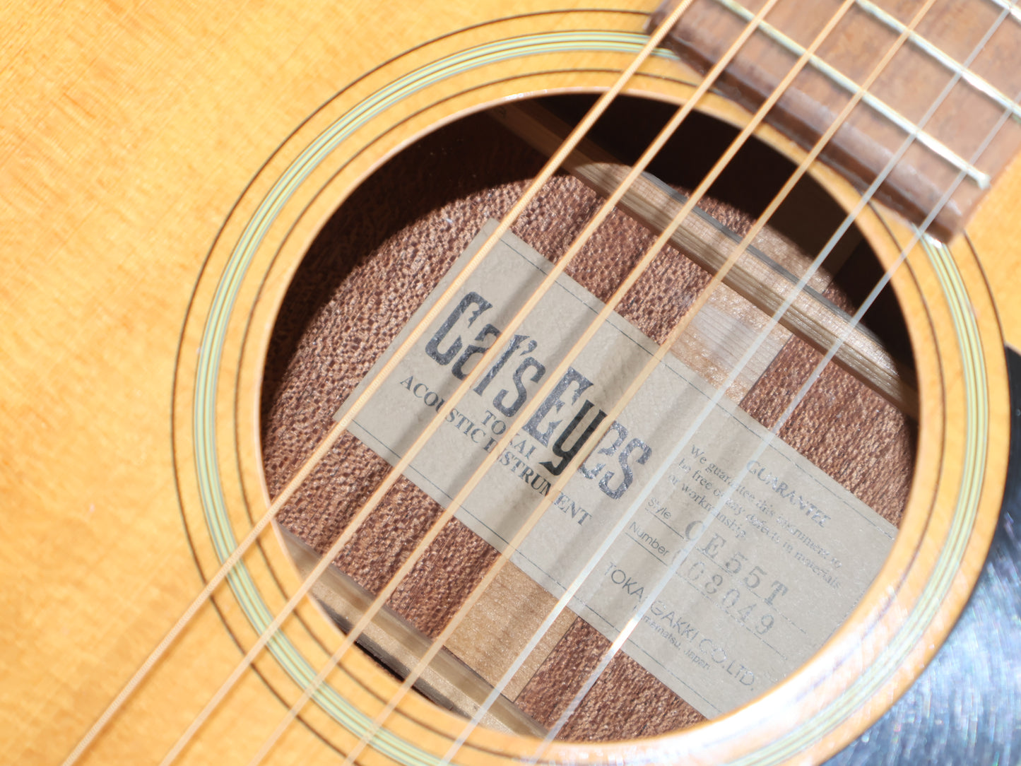 2000 Tokai Cat's Eyes CE55T OM Acoustic
