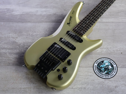 1986 Ibanez Japan AX75 Axstar Headless Guitar (Silver)