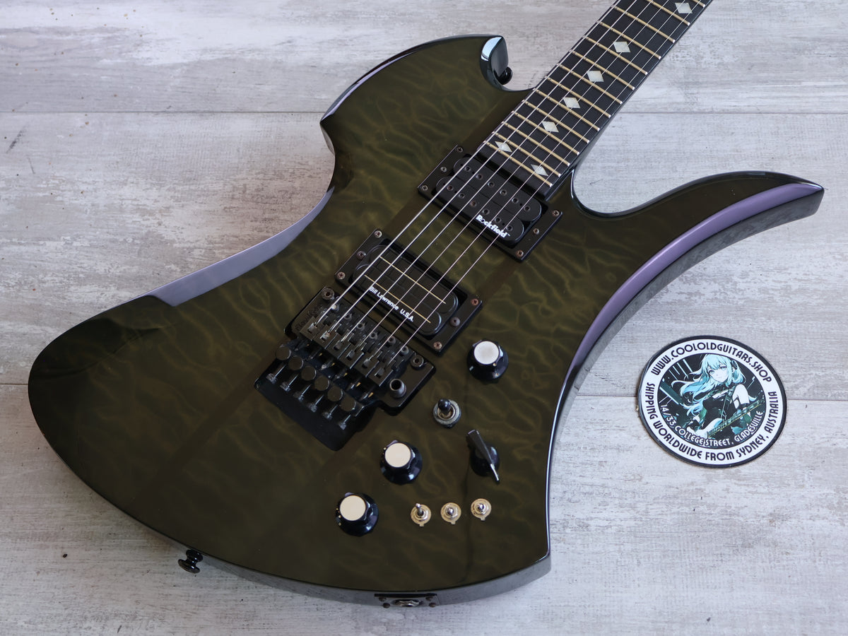 2009 BC Rich Korea Legacy Series ST Neckthrough Mockingbird (Transparent Black)