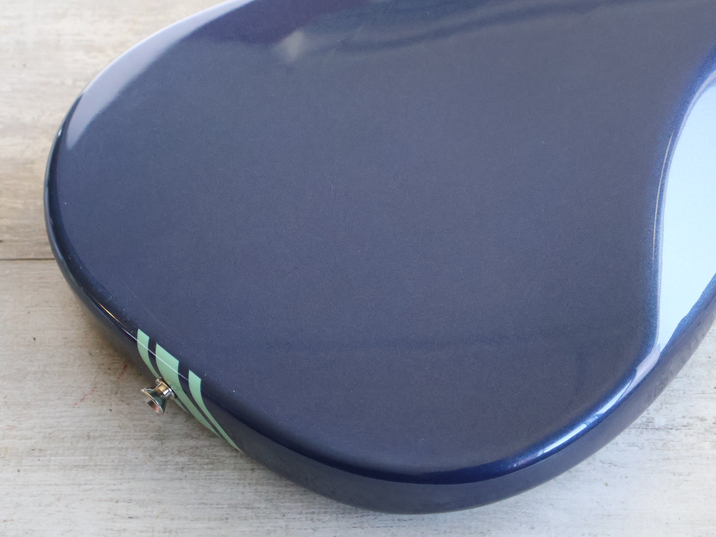 2012 Fender Japan MG-KC Kurt Cobain Signature Mustang (Lake Placid Blue w/Competition Stripe)