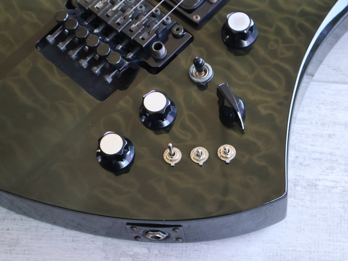 2009 BC Rich Korea Legacy Series ST Neckthrough Mockingbird (Transparent Black)