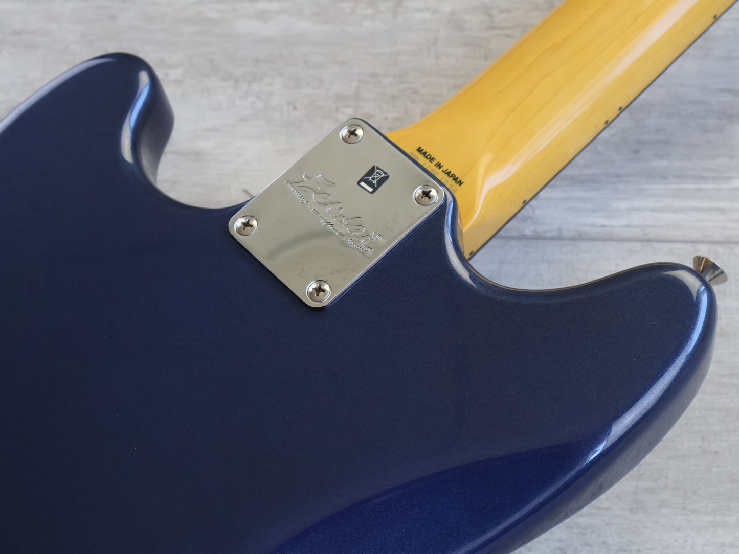 2012 Fender Japan MG-KC Kurt Cobain Signature Mustang (Lake Placid Blue w/Competition Stripe)