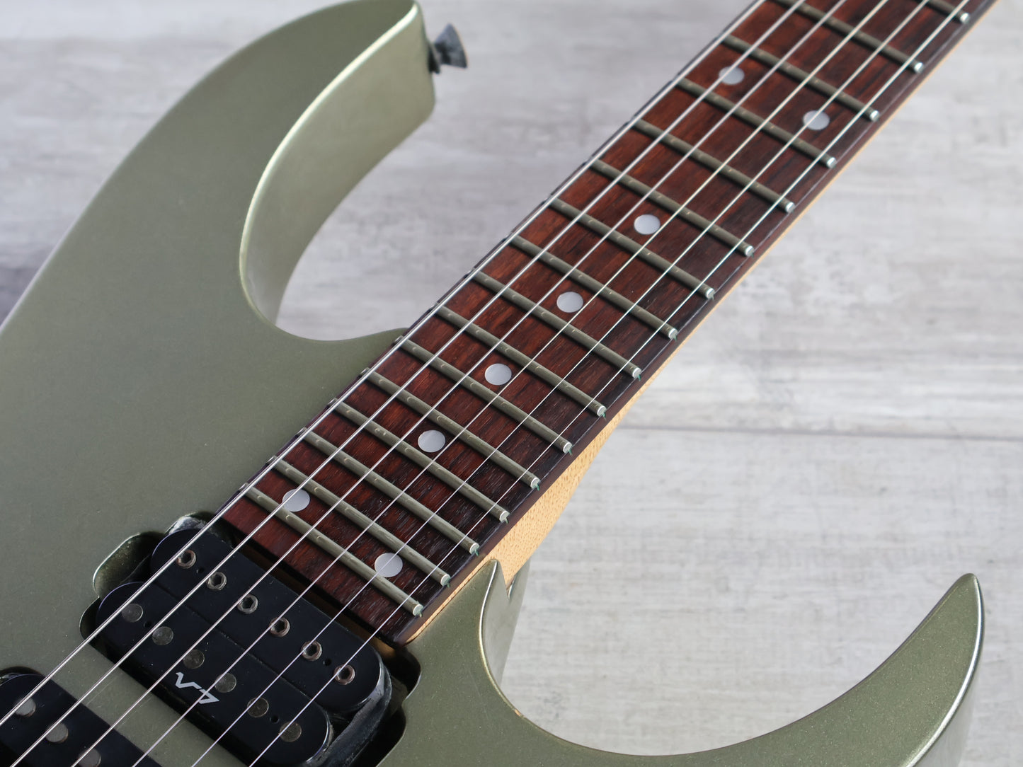 1997 Ibanez Japan RG380 HSH Superstrat (Pewter)