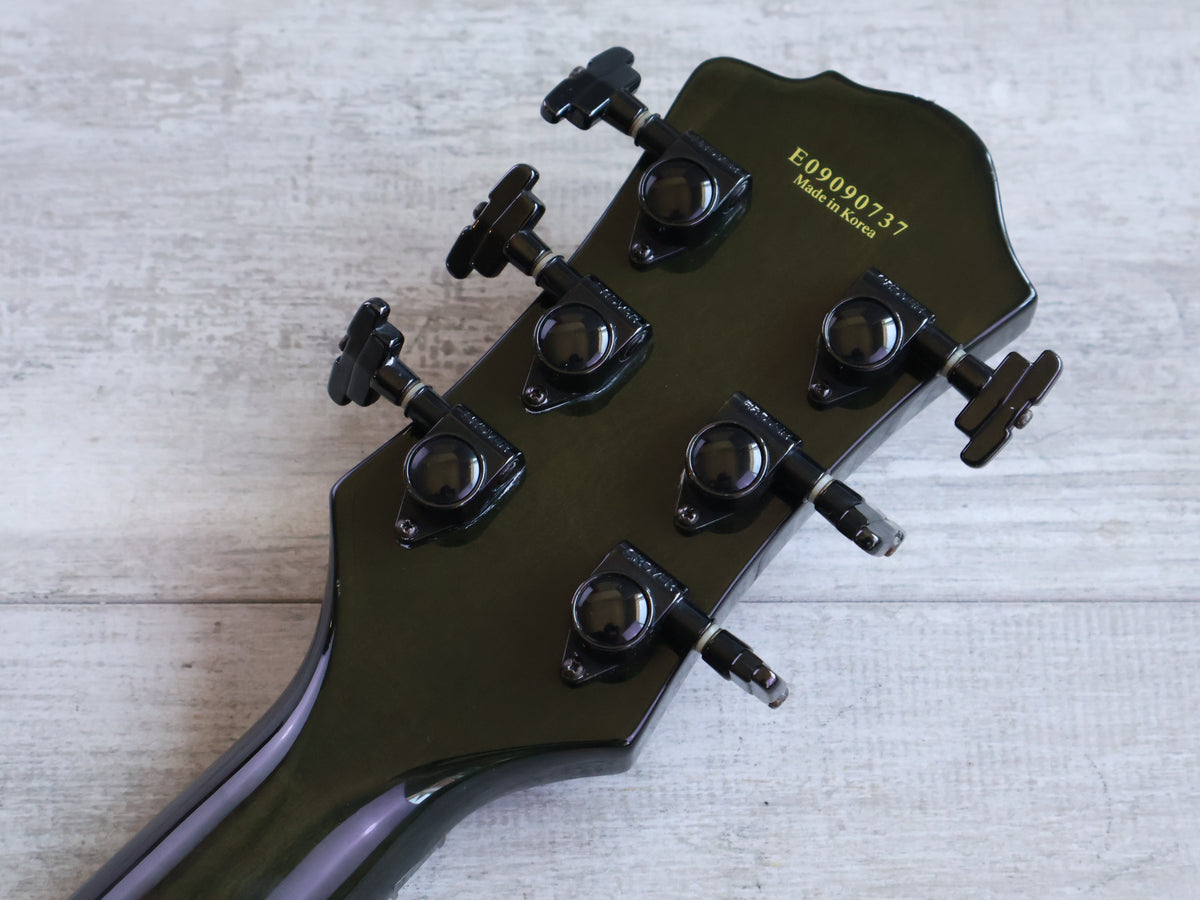 2009 BC Rich Korea Legacy Series ST Neckthrough Mockingbird (Transparent Black)