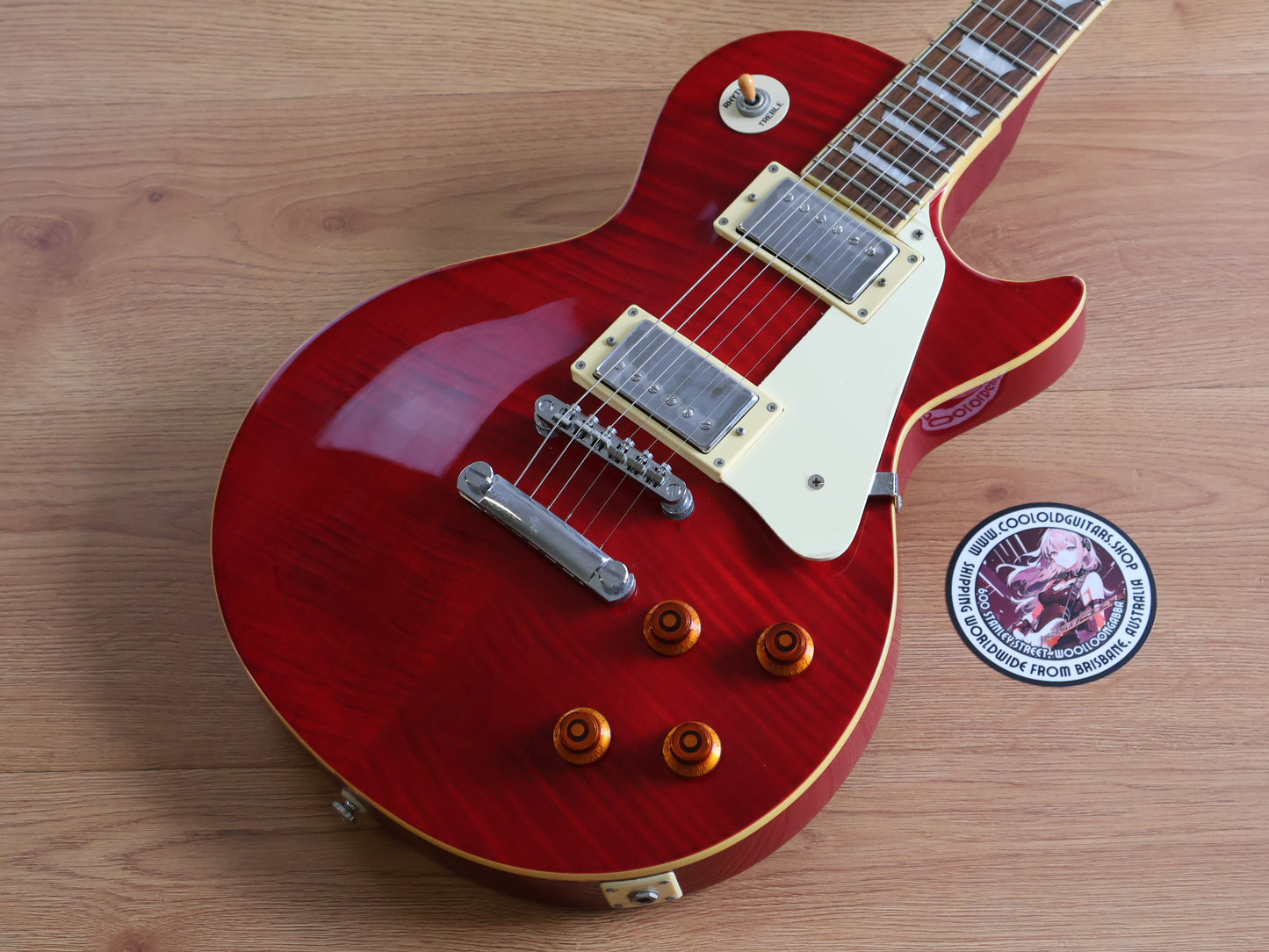 2012 Tokai ALS48 Love Rock Les Paul Standard (See-Thru Red)