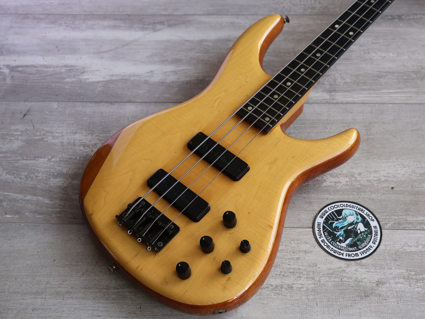 1990's Moon Japan MBC-4 Active Bass w/Bartolini's (Natural)