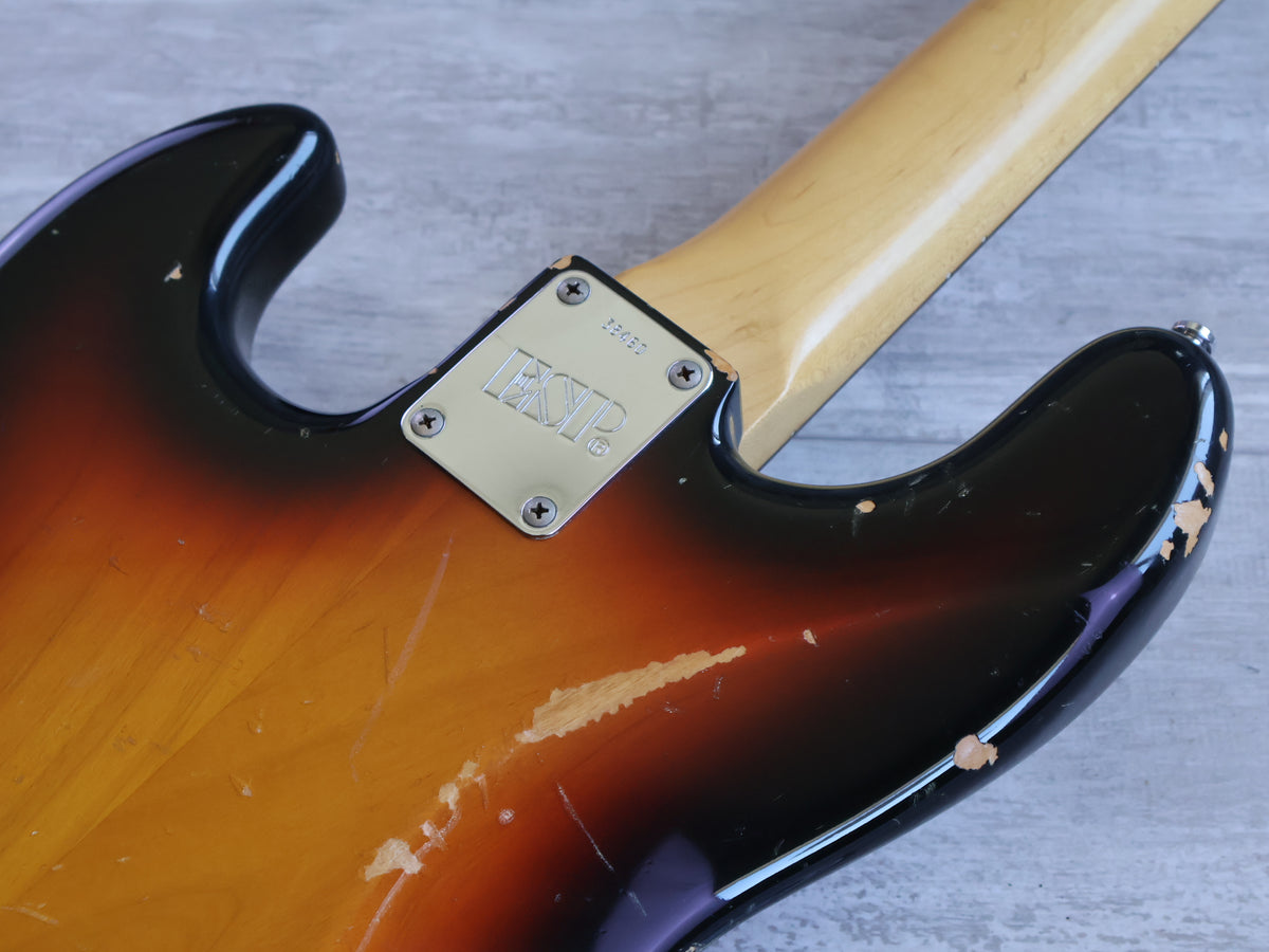 1980's ESP Navigator Japan 60's Reissue Jazz Bass (Sunburst)
