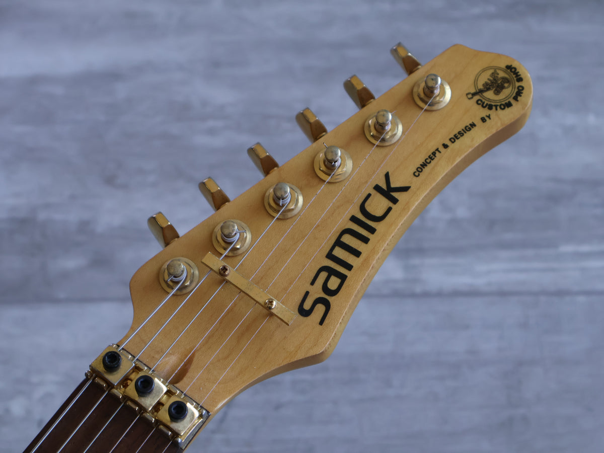1994 Samick SSM-3 "Valley Arts Custom Pro Shop" S-Style (Transparent Red)