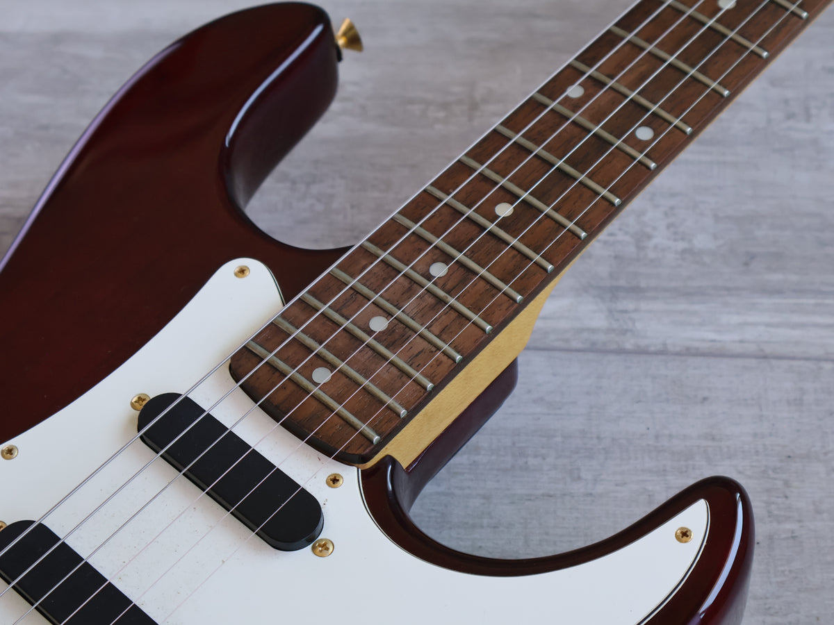 1994 Samick SSM-3 "Valley Arts Custom Pro Shop" S-Style (Transparent Red)