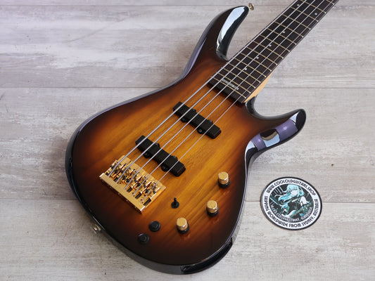 1994 Aria Pro II AVB-MIDI-05 Custom Shop Midi Enabled 5-String Bass (Sunburst)