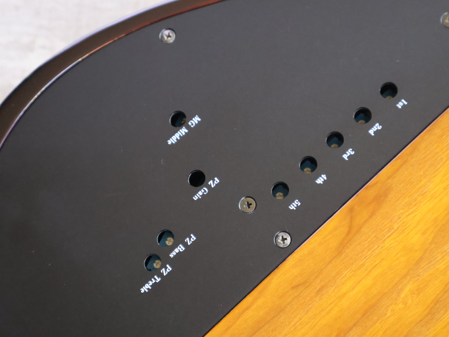 1994 Aria Pro II AVB-MIDI-05 Custom Shop Midi Enabled 5-String Bass (Sunburst)