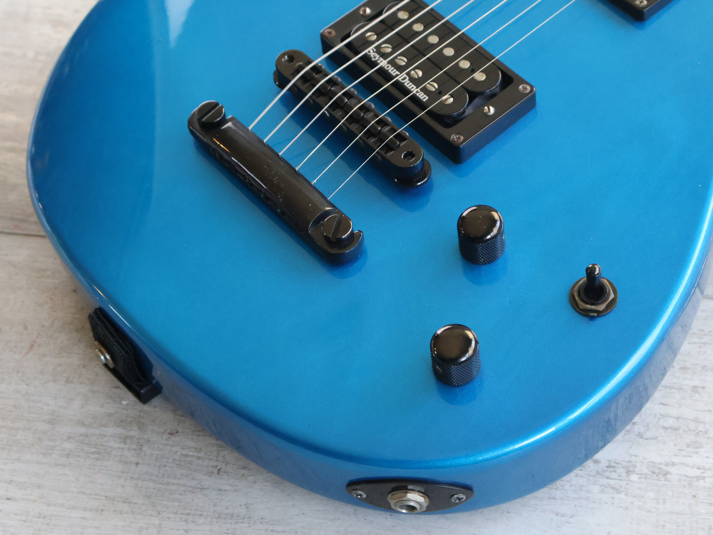 1999 ESP Custom Order Double Cutaway (Metallic Blue)