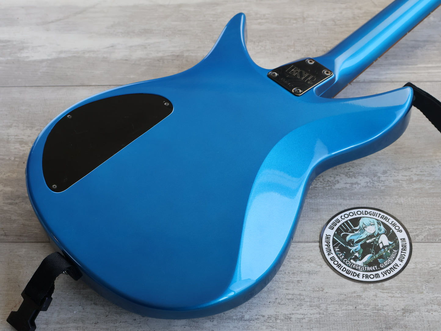 1999 ESP Custom Order Double Cutaway (Metallic Blue)