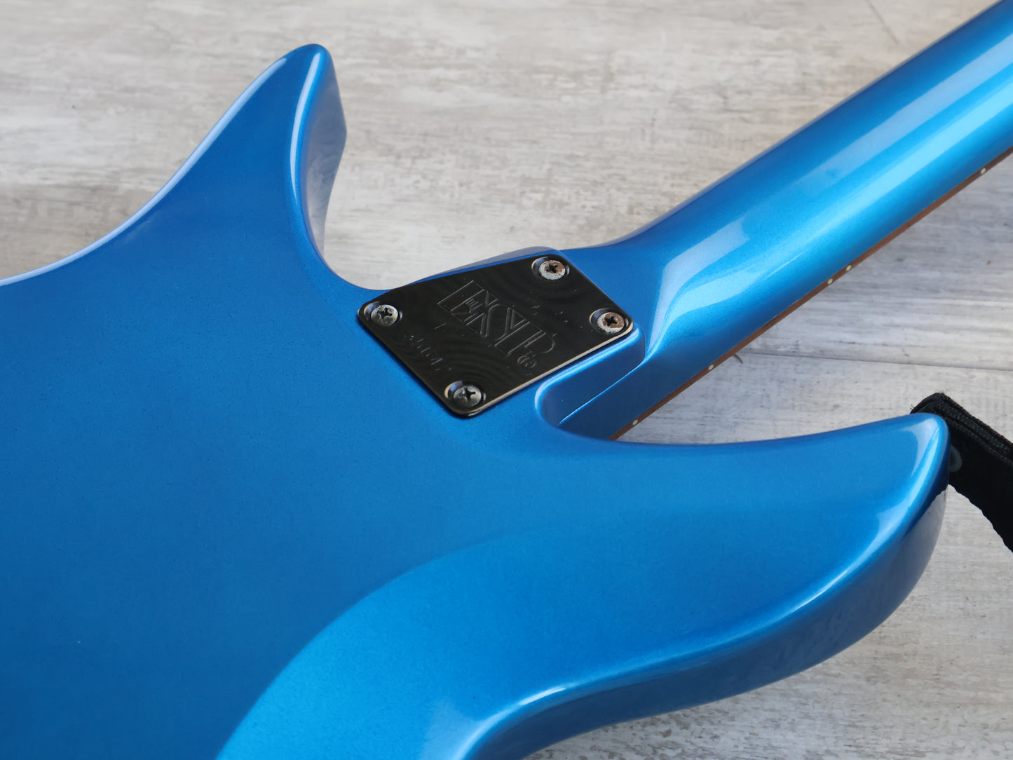 1999 ESP Custom Order Double Cutaway (Metallic Blue)