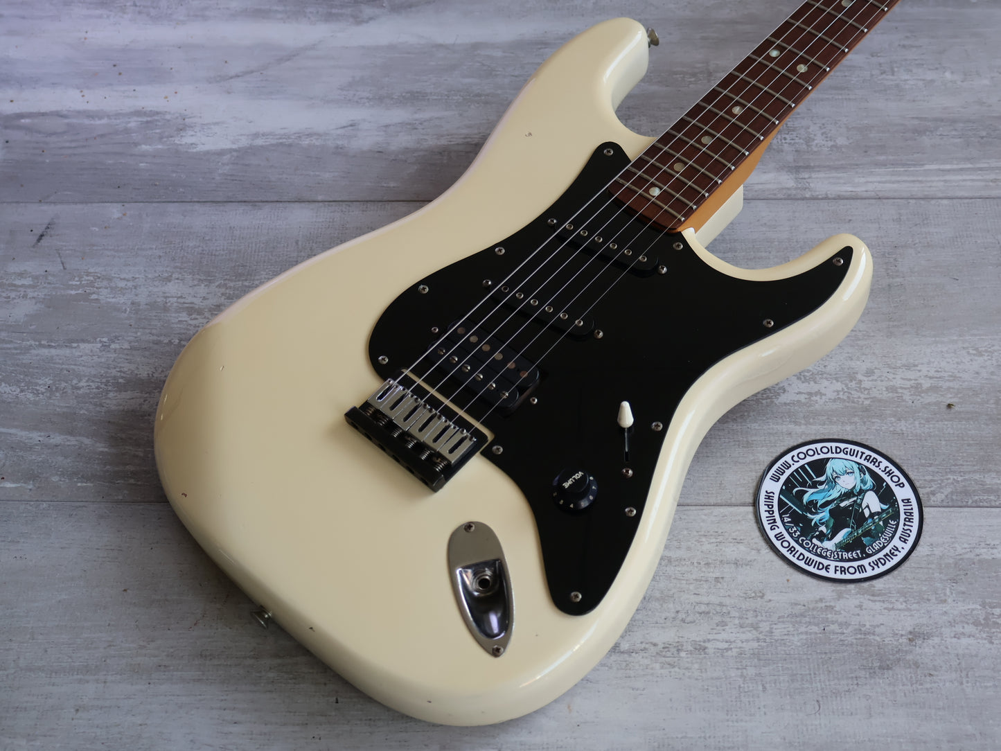 1985 Fernandes Japan ST-65JL Jake E Lee Signature Stratocaster (White)