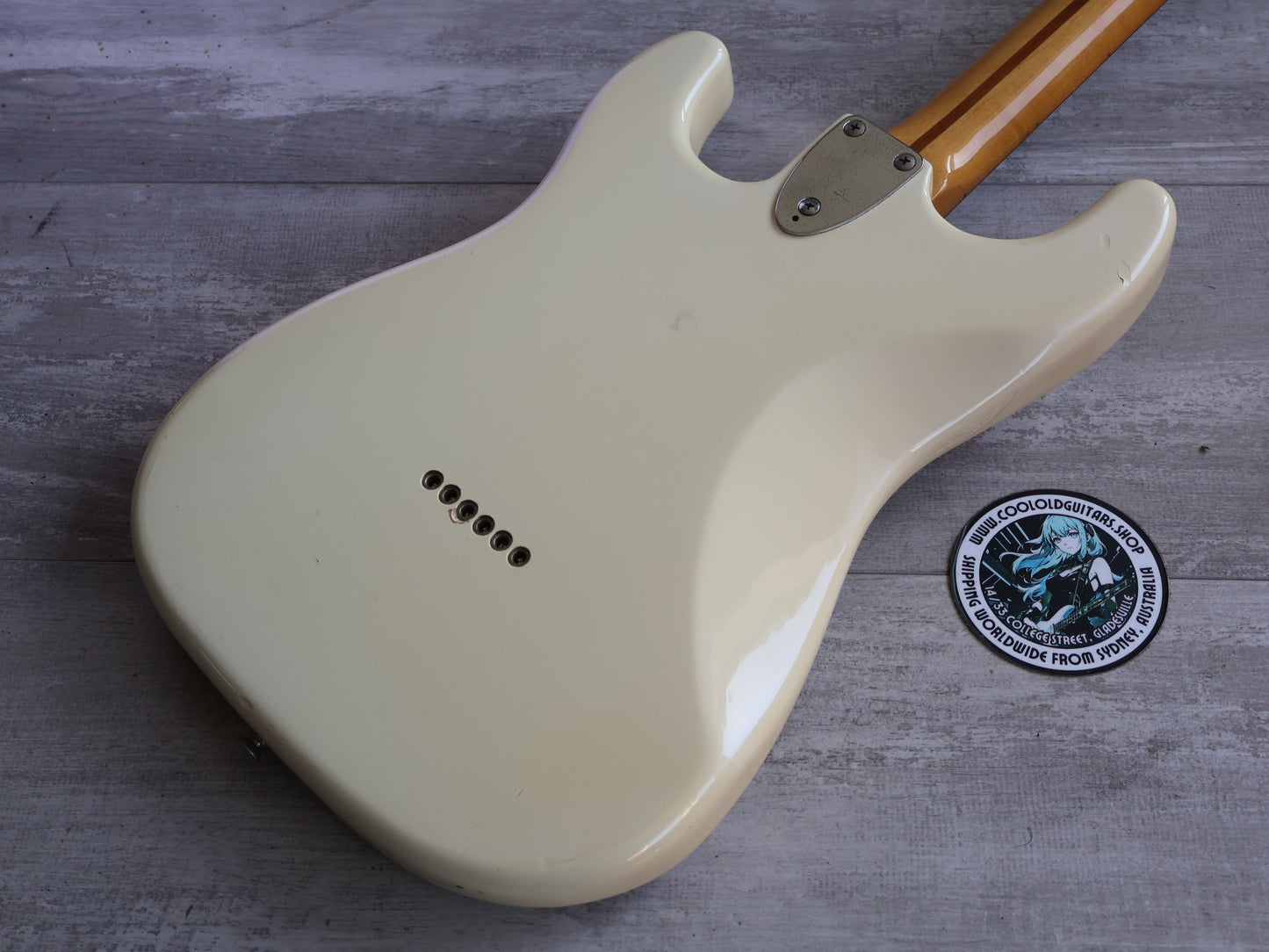 1985 Fernandes Japan ST-65JL Jake E Lee Signature Stratocaster (White)