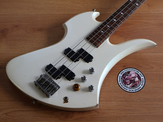 1989 Fernandes Japan MB-90YK Neckthrough Mockingbird Bass (White)
